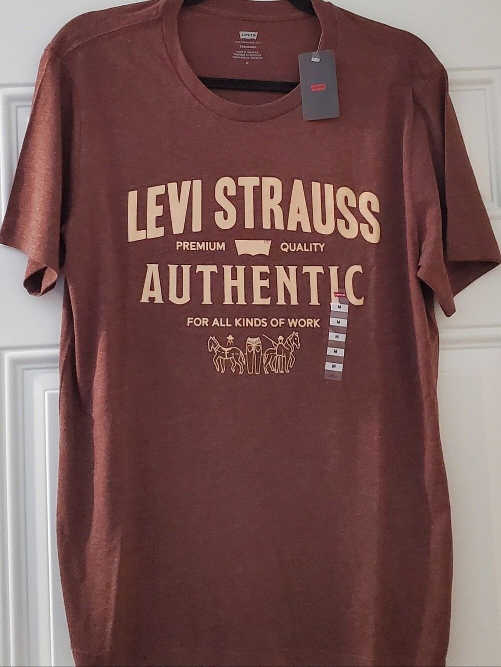 Levi's Authentic Men's Brown Graphic Tee